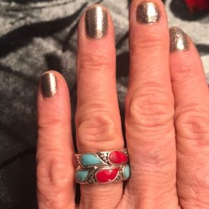 💓Sterling silver 2 tiered ring 💓